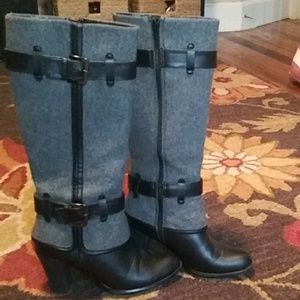 Wool and Leather dress boots